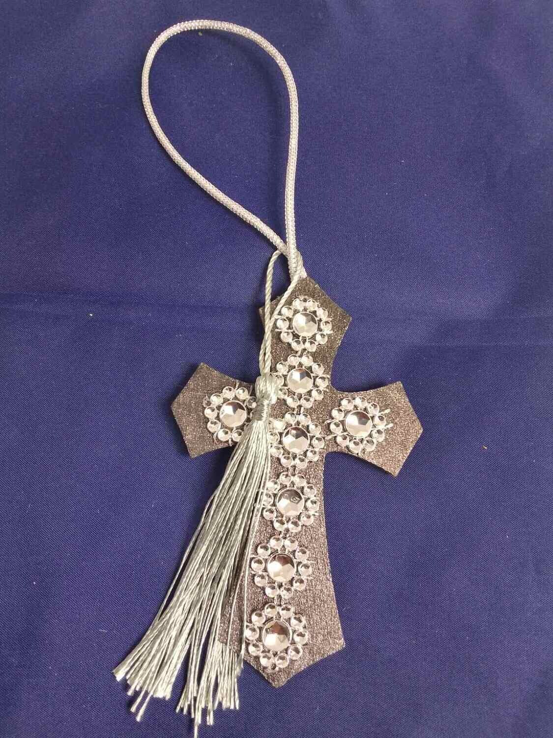 Handmade wooden cross 11x7cm