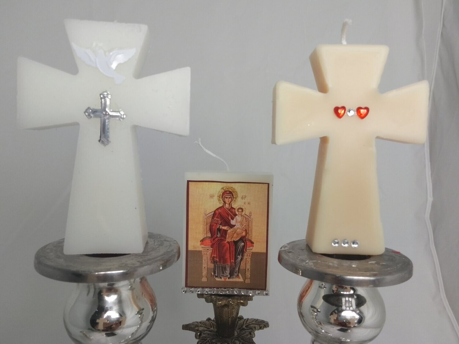 Set of 3 religious  candles