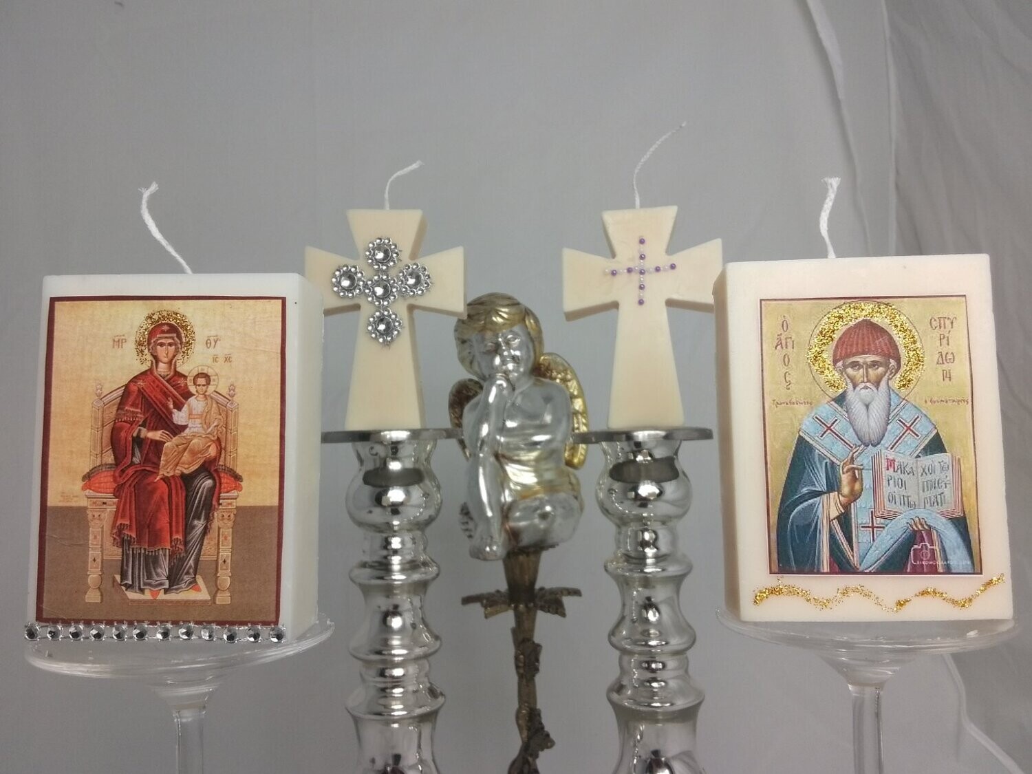 Set of 4 religious  candles
