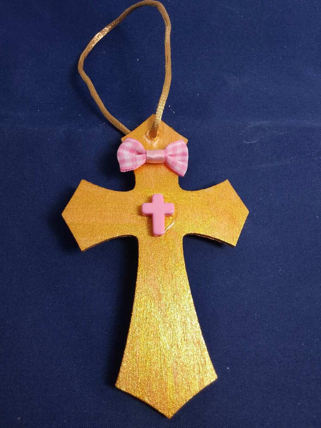 Handmade wooden cross 11x7cm
