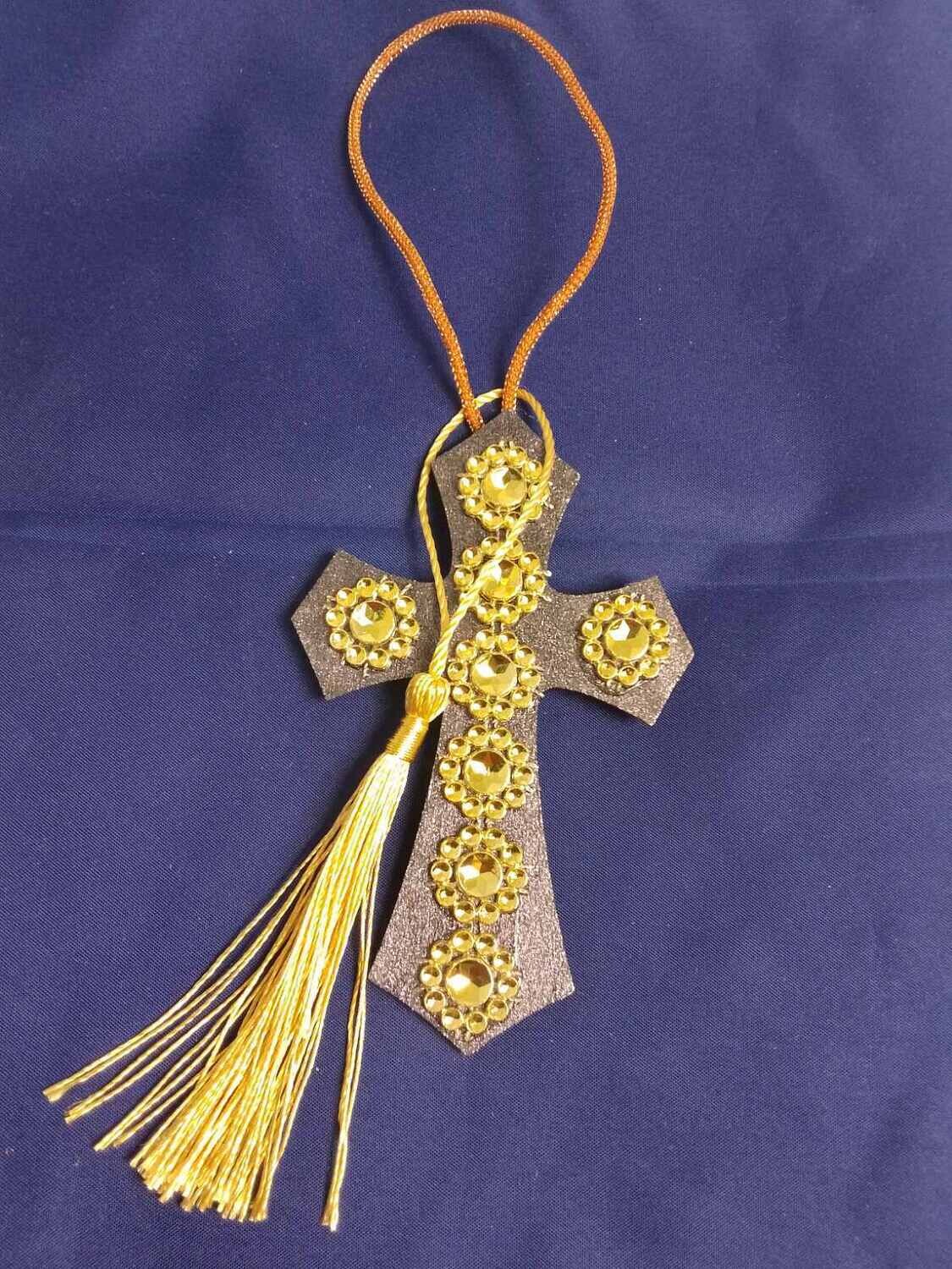 Handmade wooden cross 11x7cm