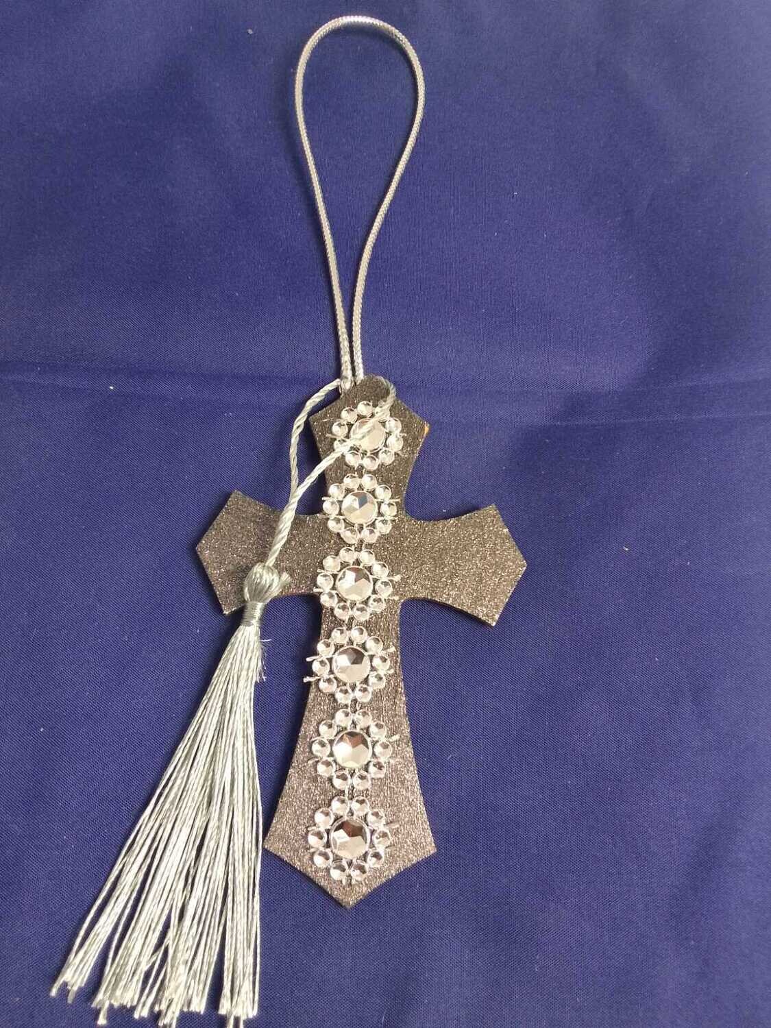 Handmade wooden cross 11x7cm