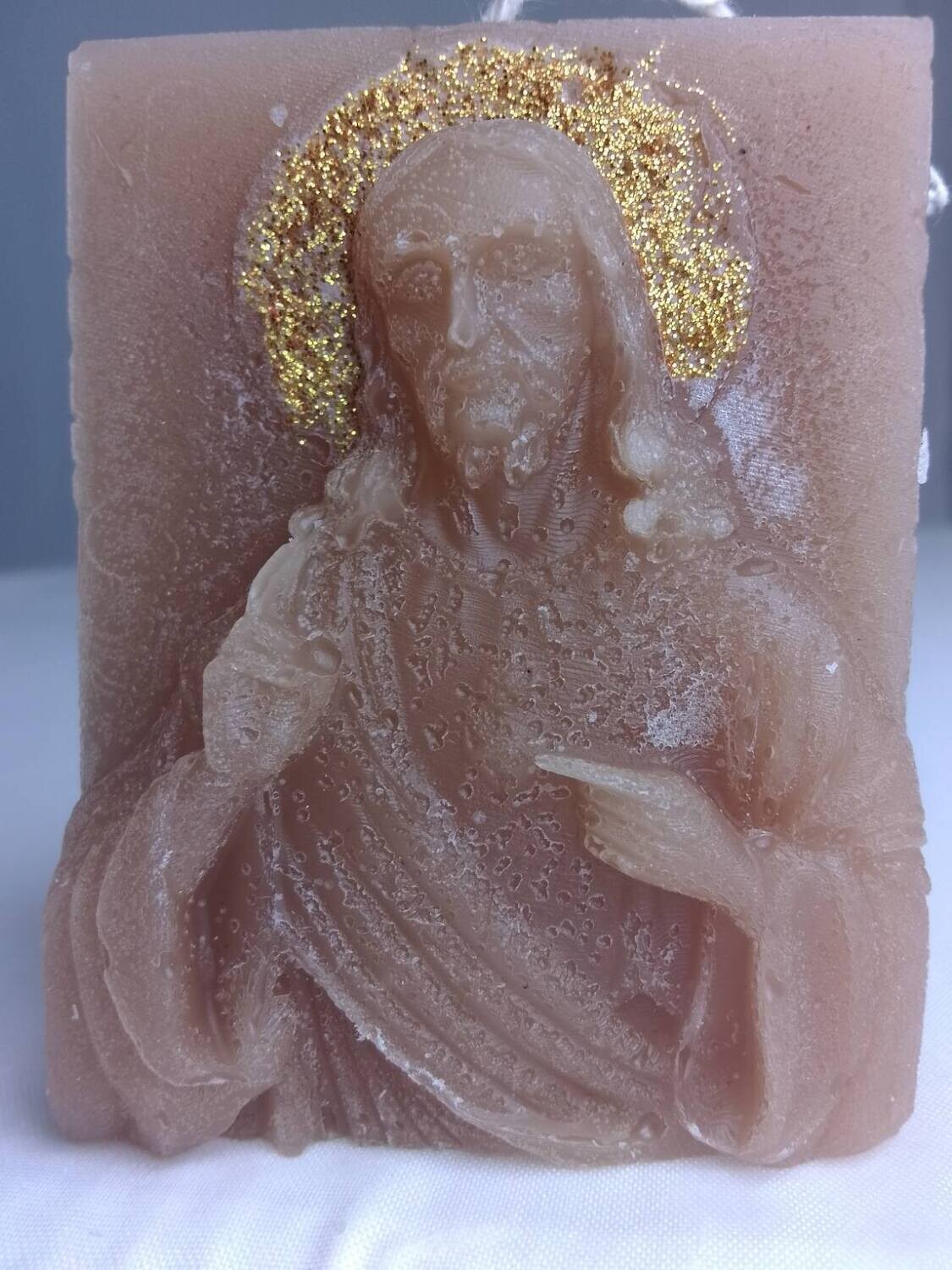 Handmade Jesus candle