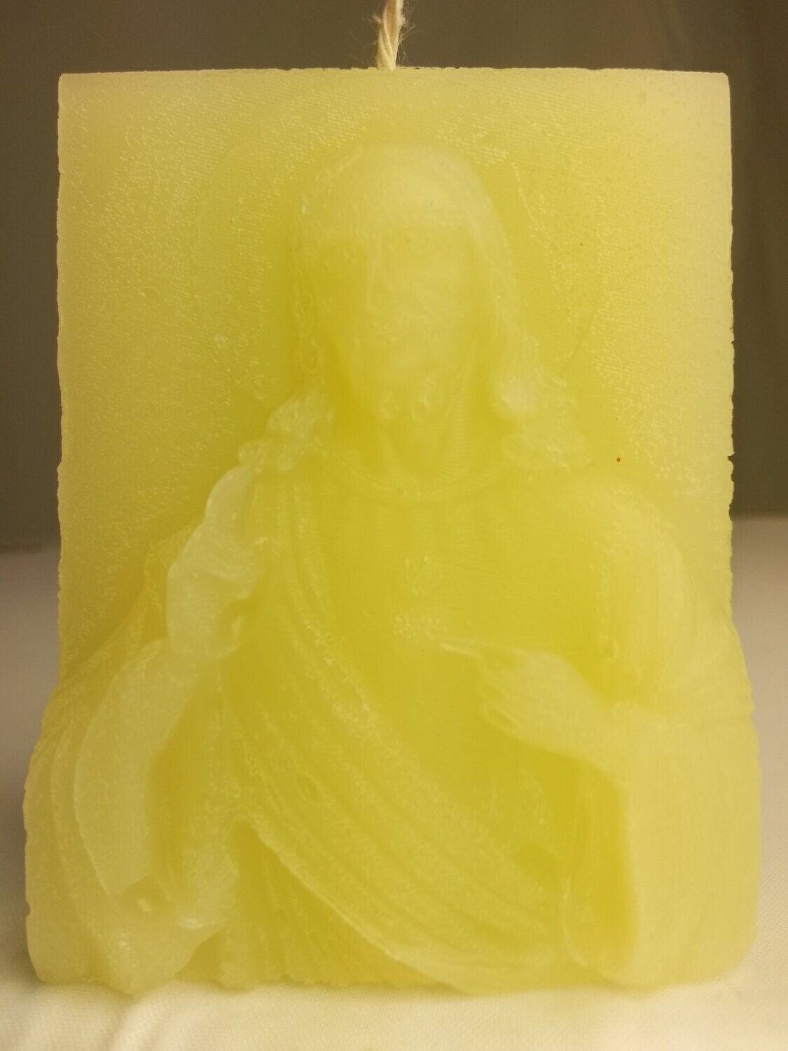 Handmade Jesus candle