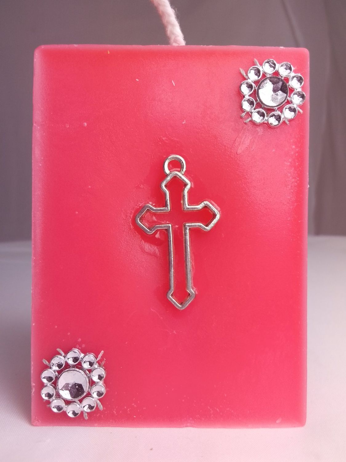 Handmade religious candle