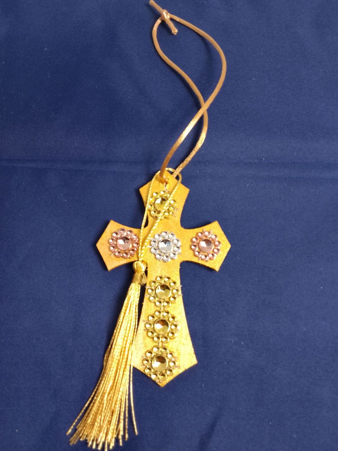 Handmade wooden cross 11x7cm