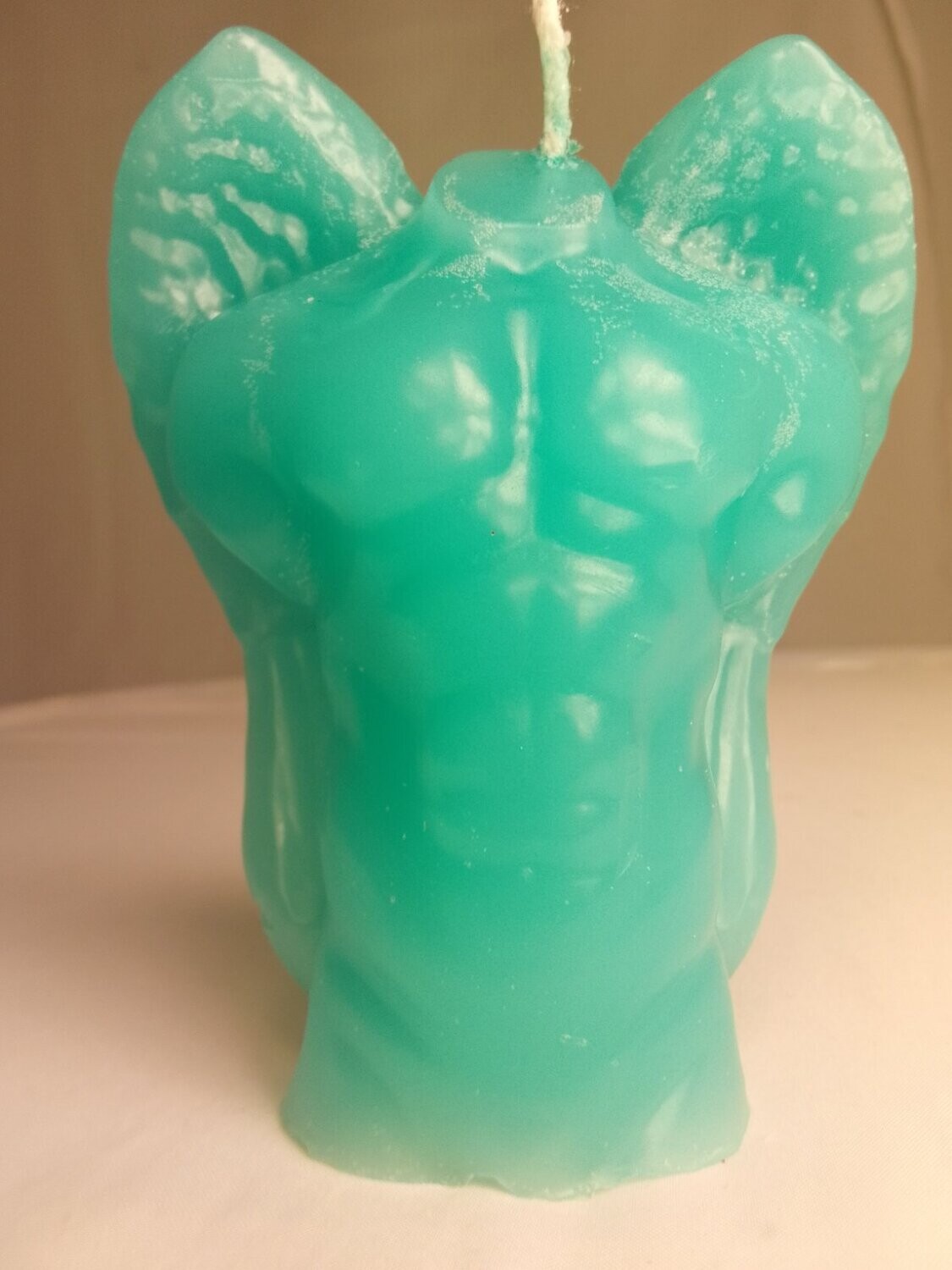 Handmade man angel candle