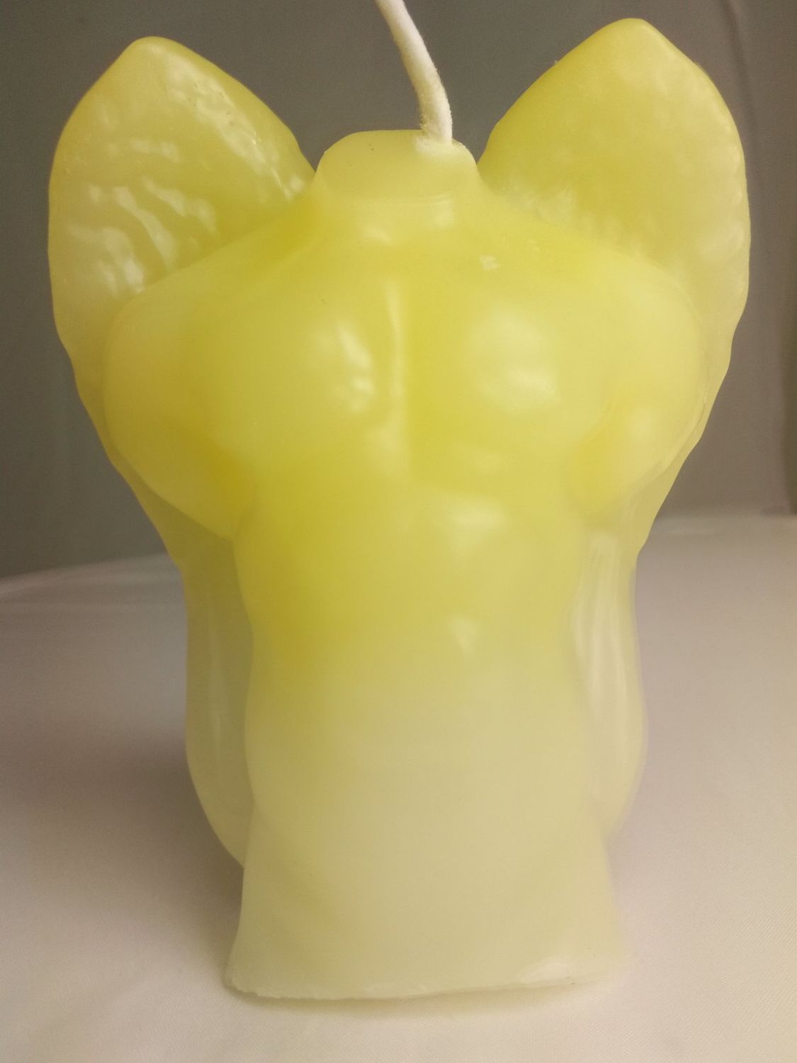 Handmade man angel candle