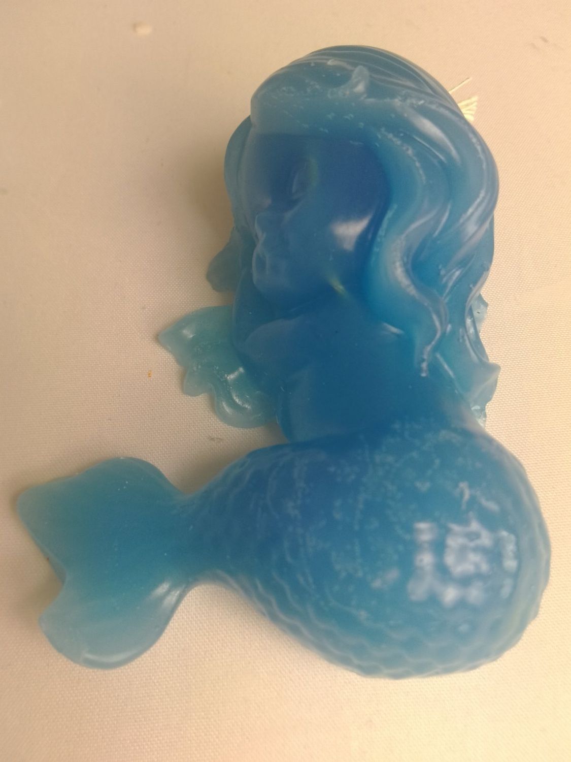 Handmade mermaid candle