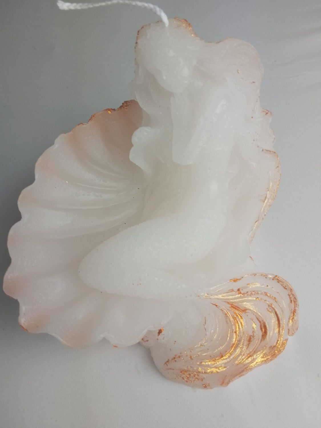 Handmade mermaid candle