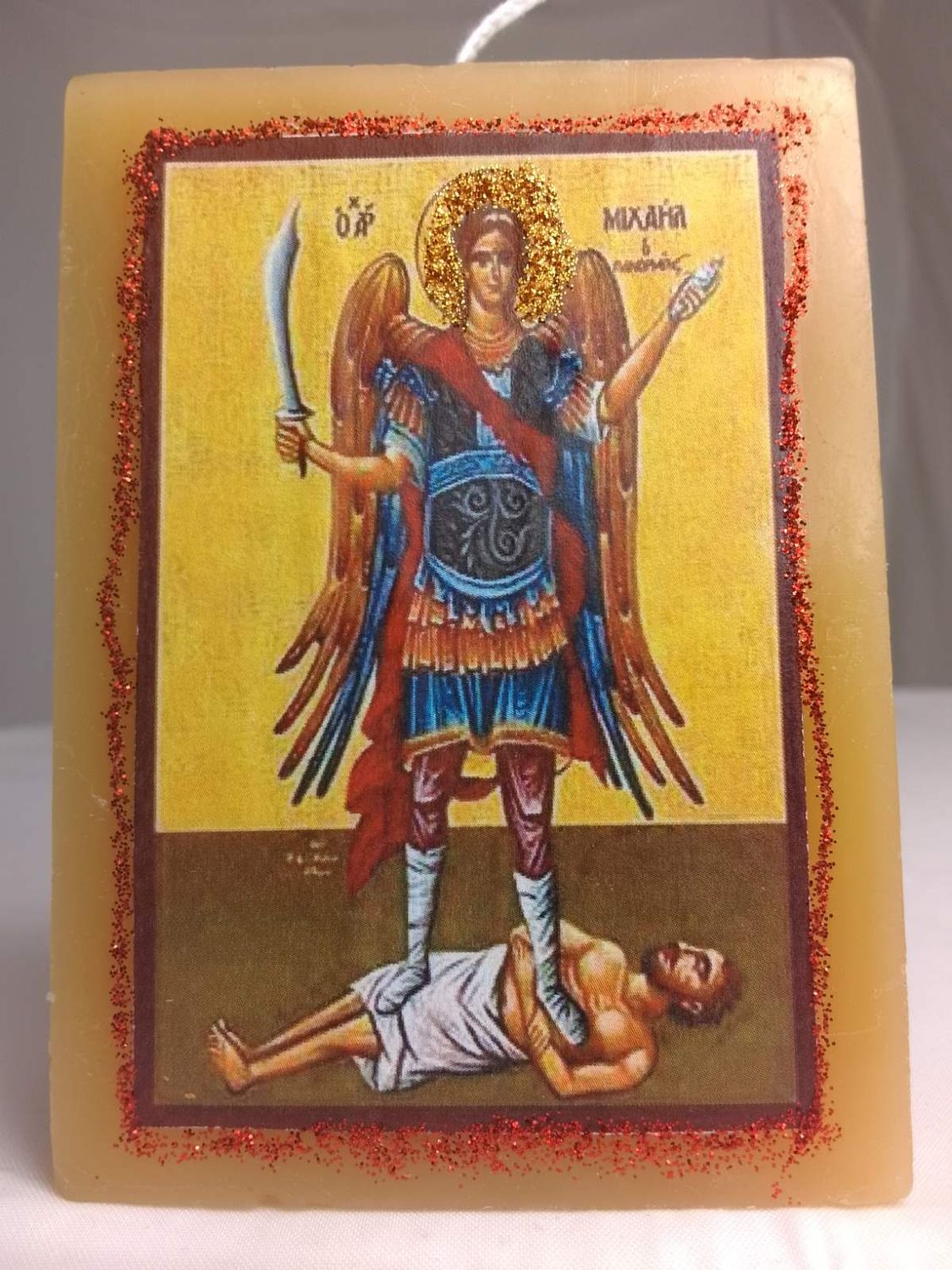 Beeswax Handmade religious candle