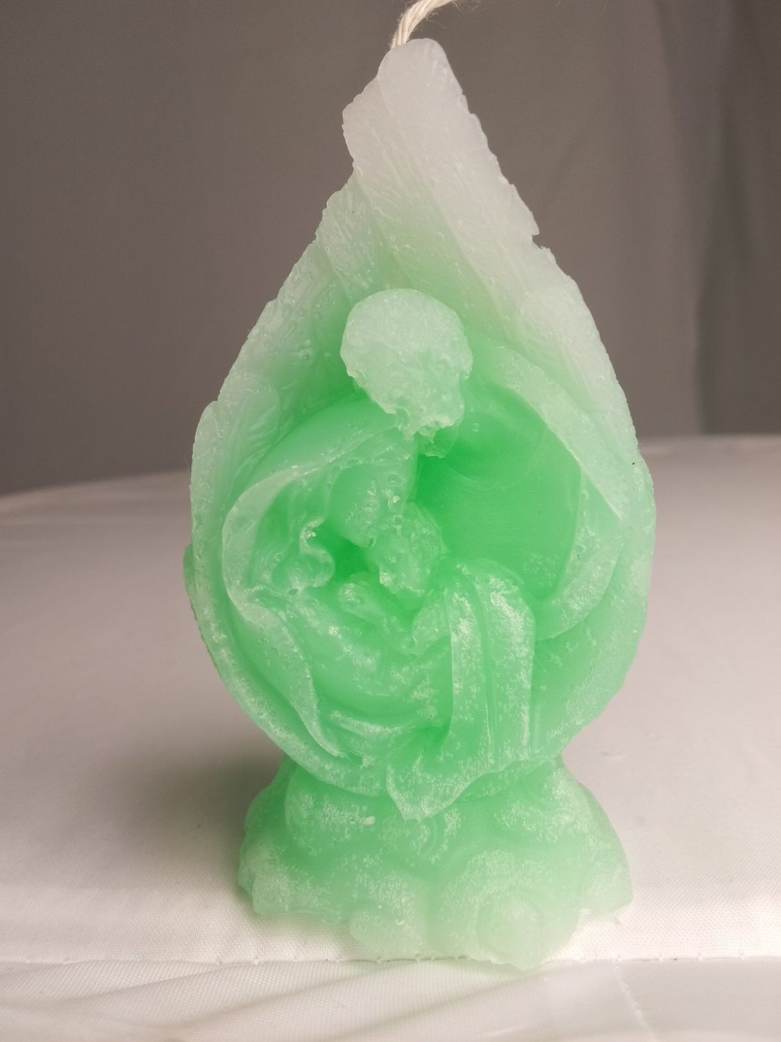 Handmade religious candle