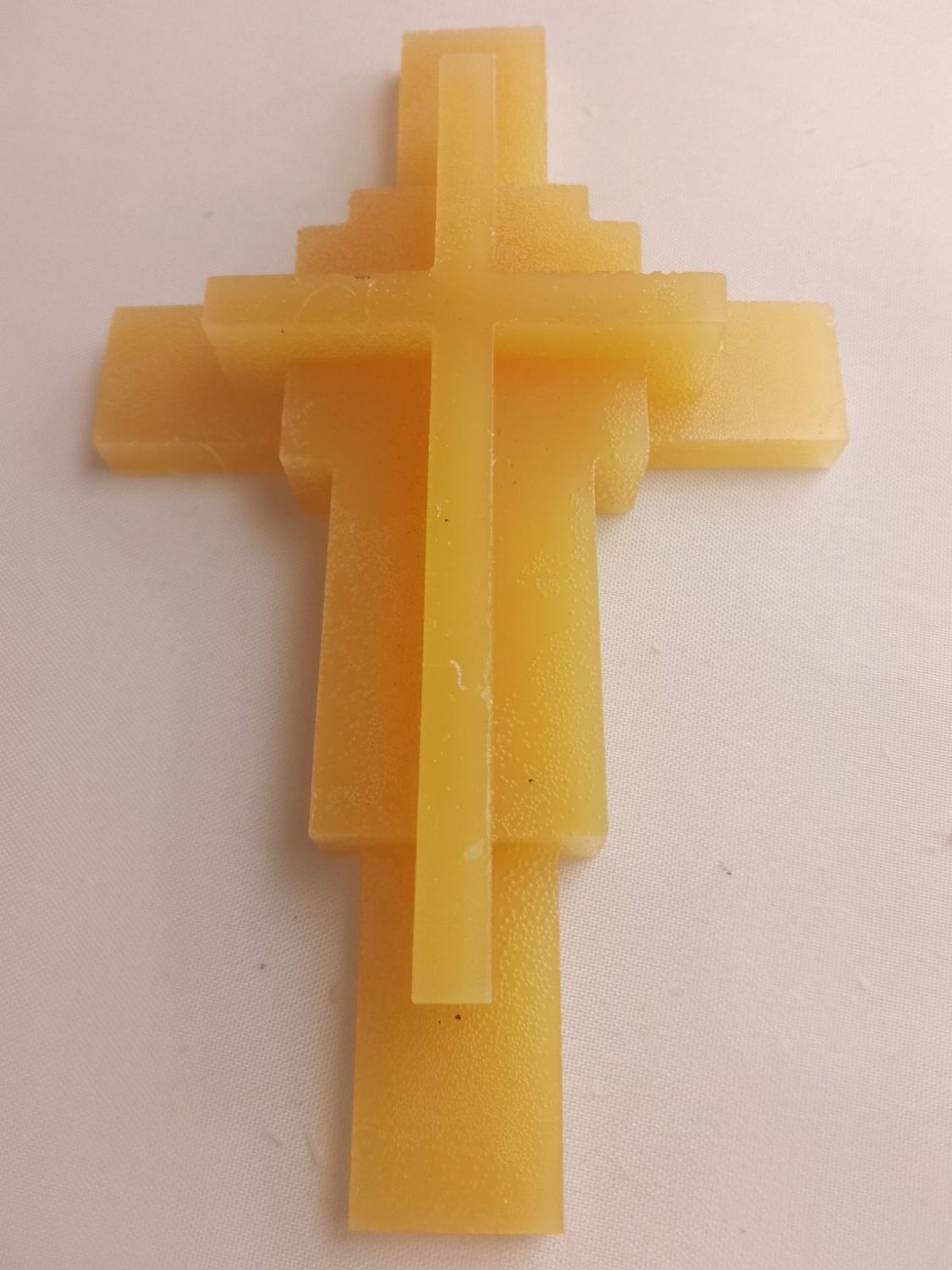 Handmade beeswax cross