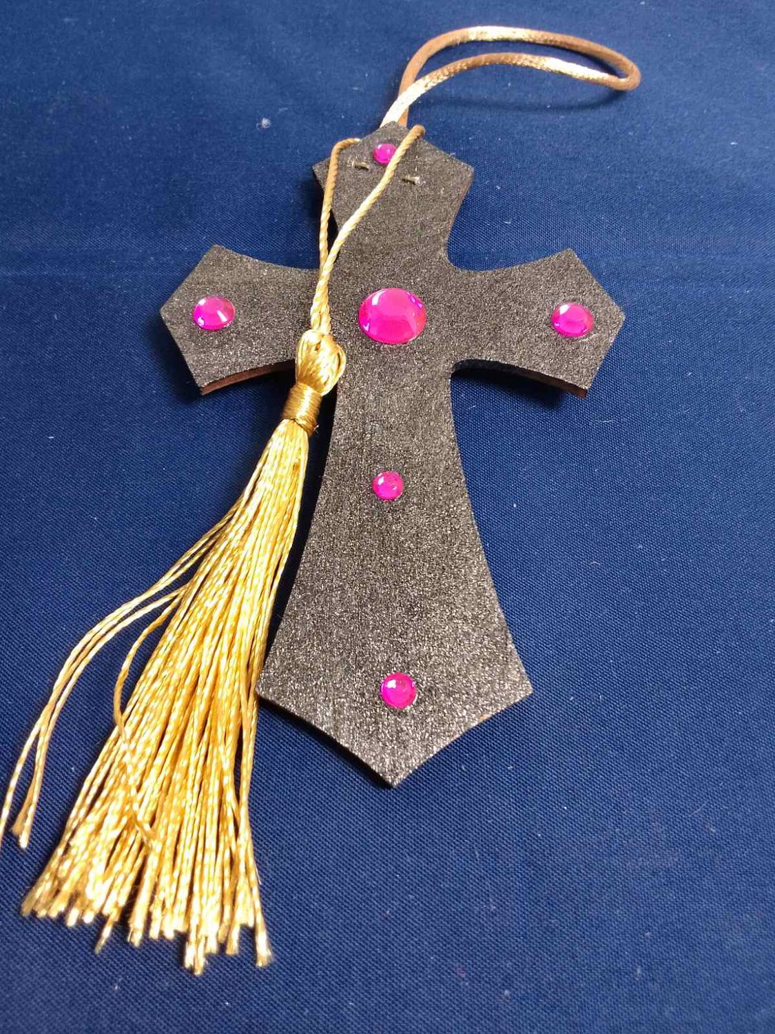 Handmade wooden cross 11x7cm