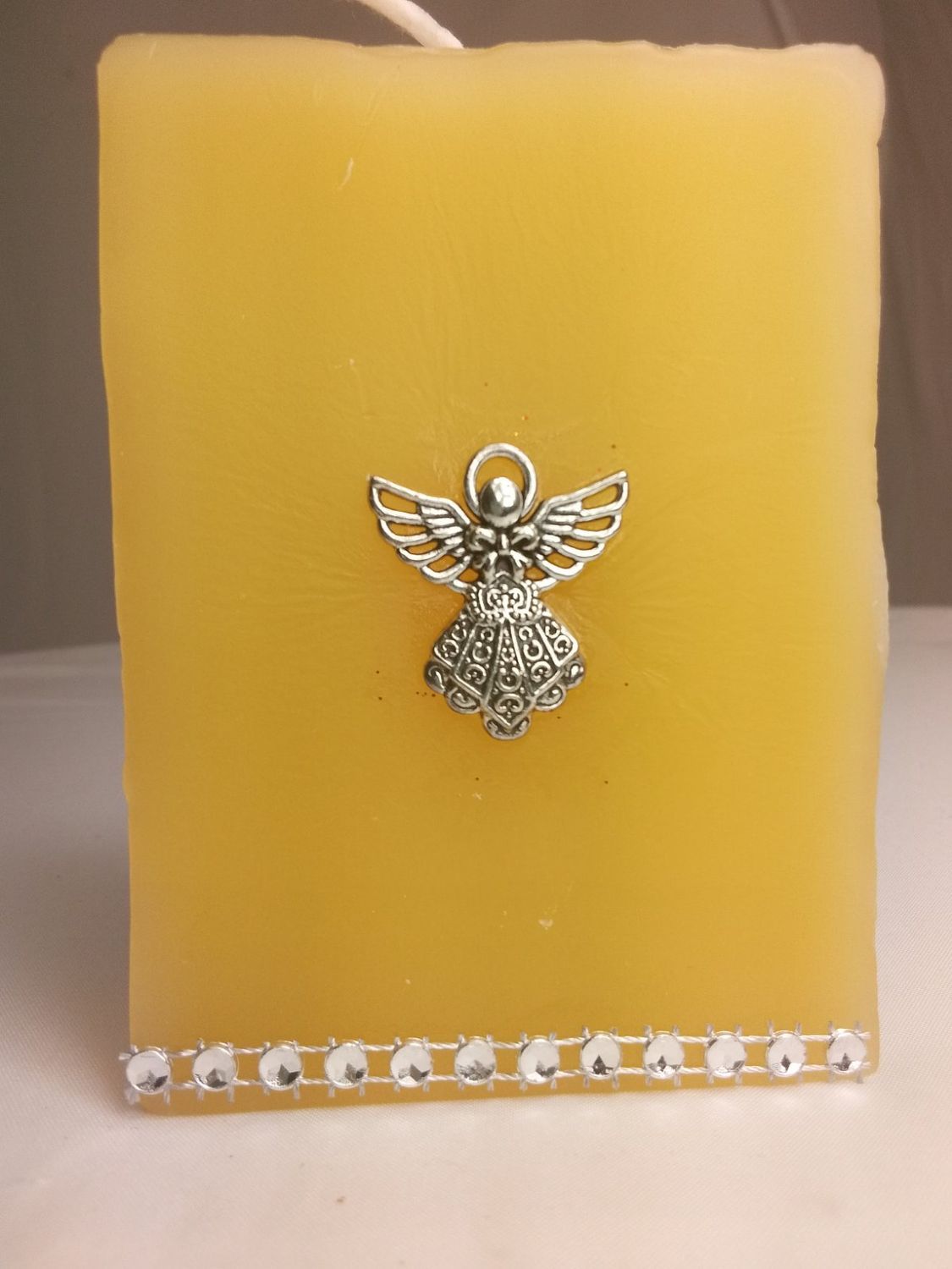 Handmade religious angel  candle