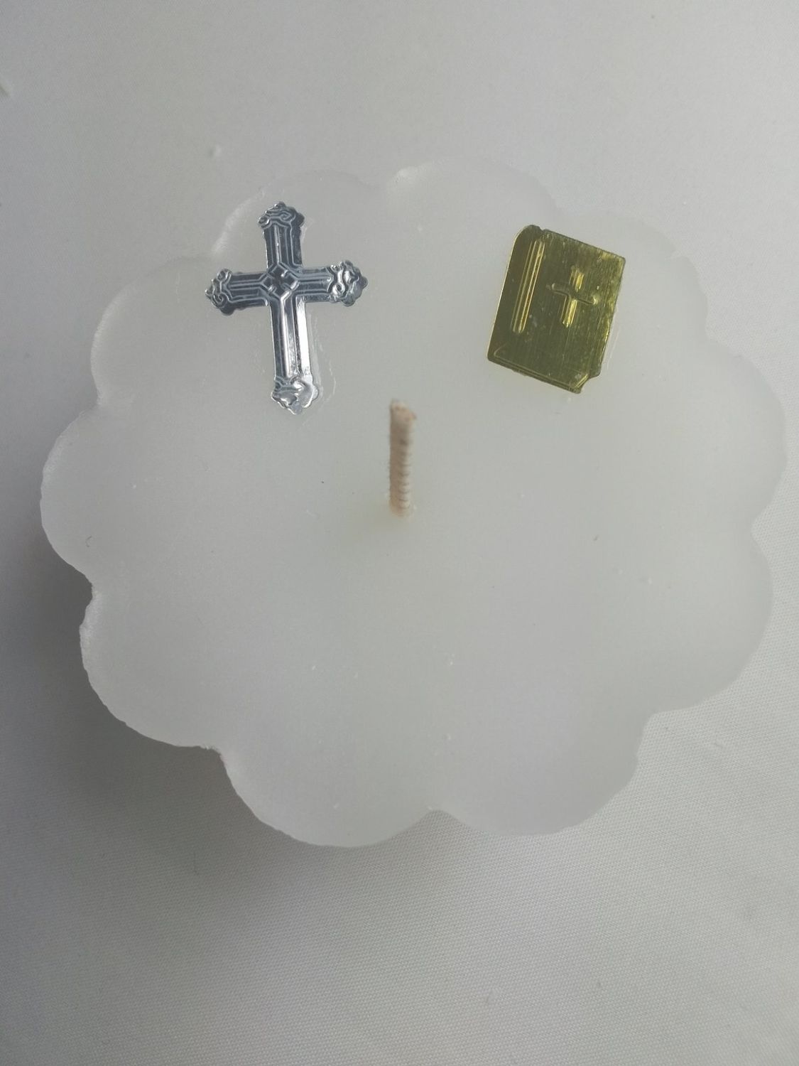 Handmade religious candle