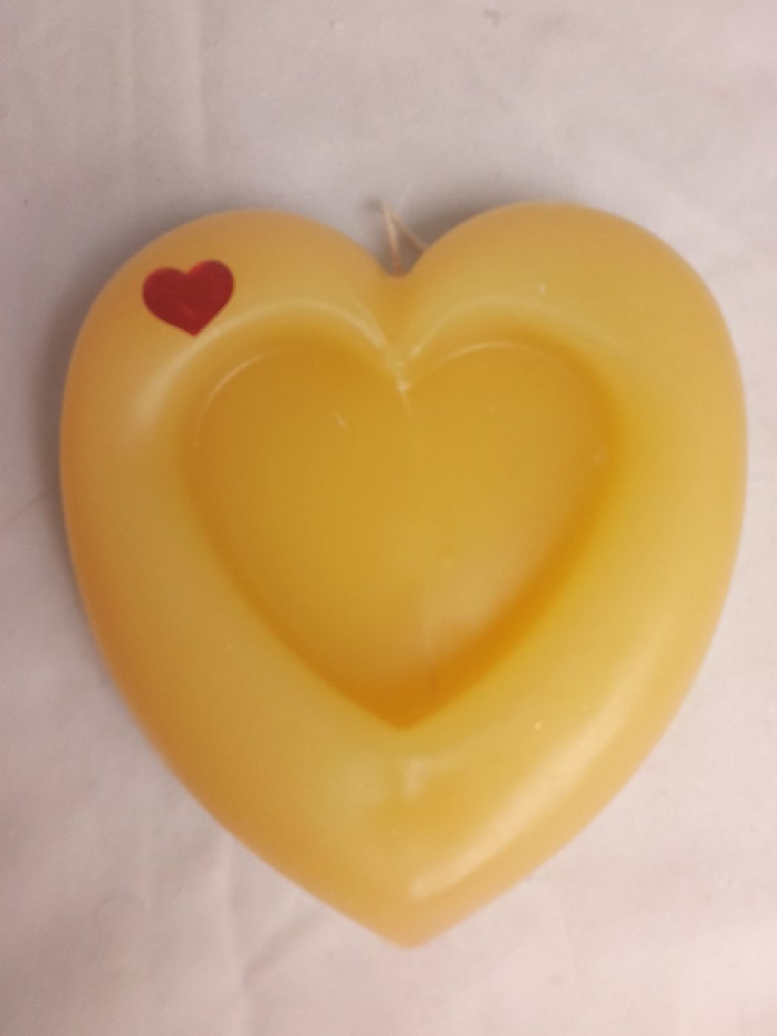 Handmade big heart candle
