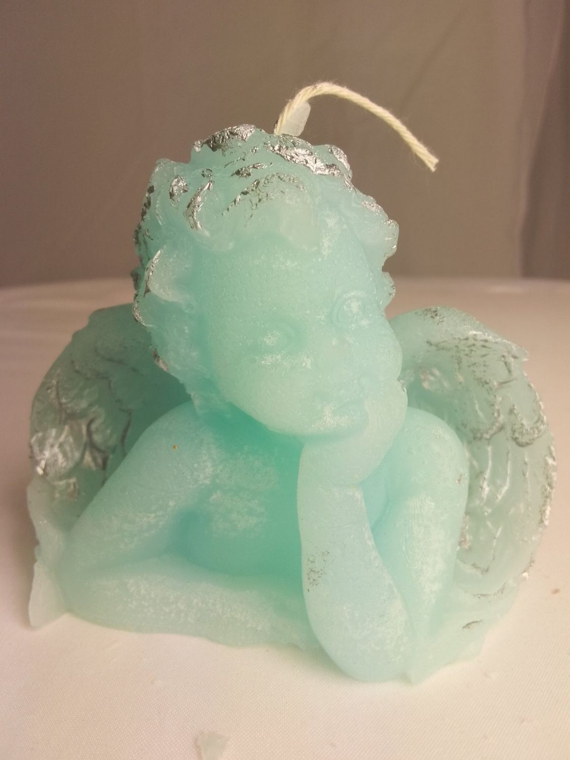 Handmade angel candle