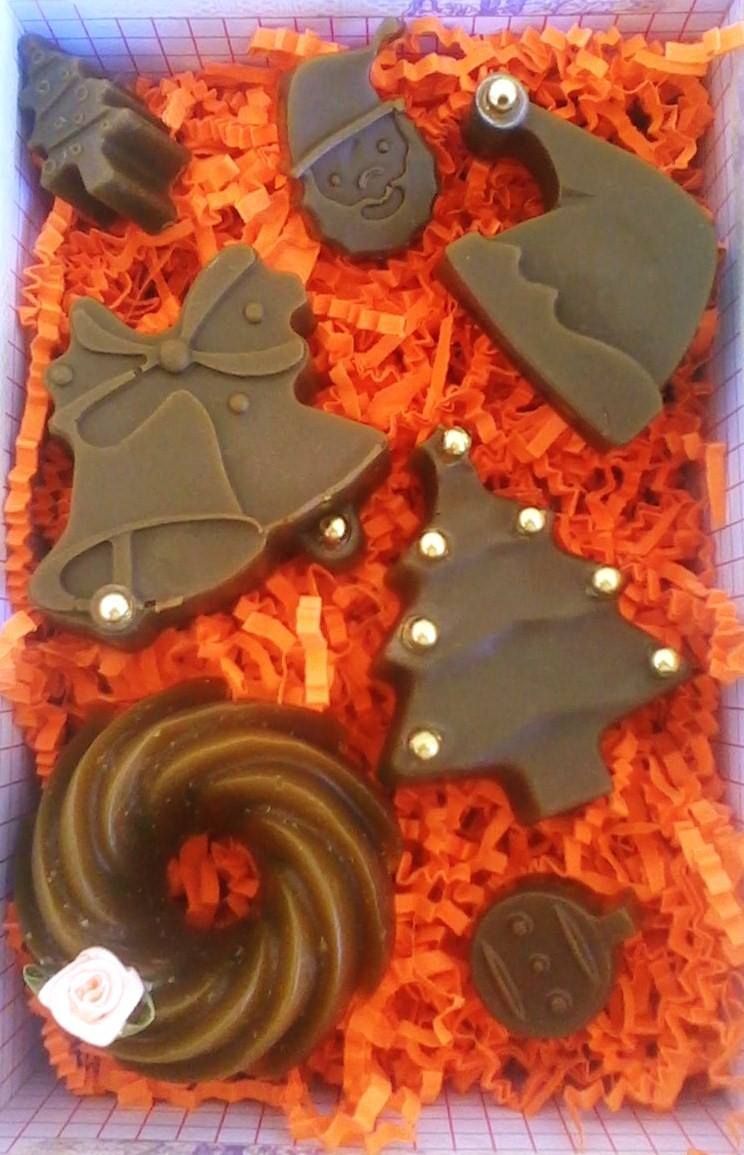Gift glycerine christmas soaps set