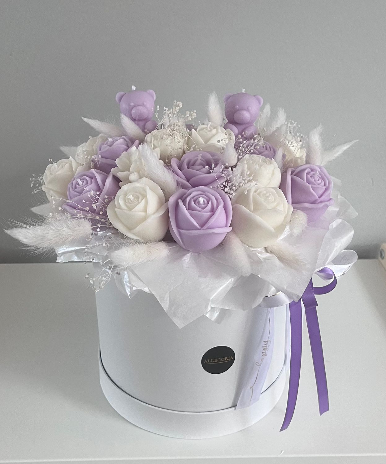 FLOWER BOX L - LILA