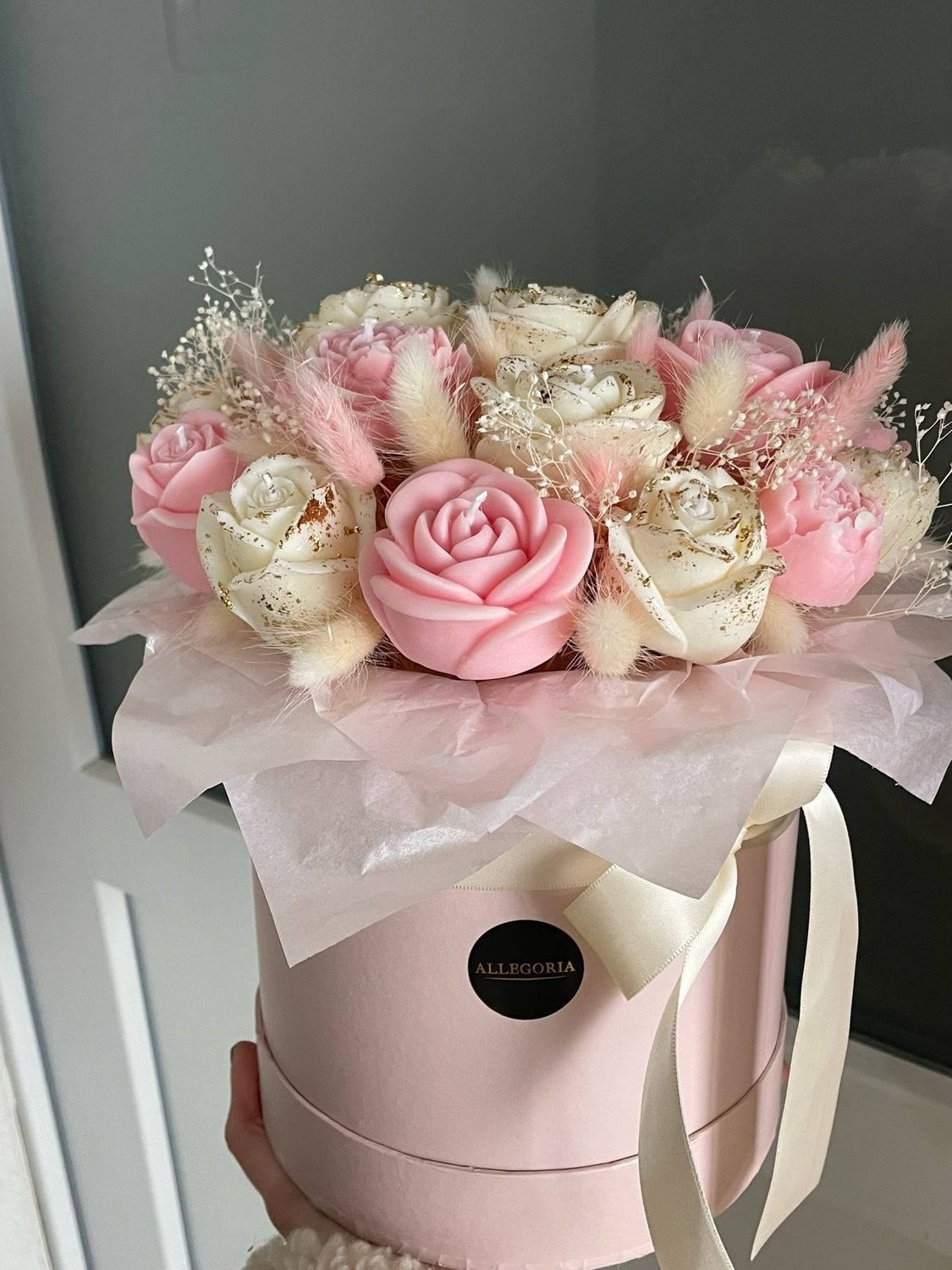 FLOWER BOX L - ROSE