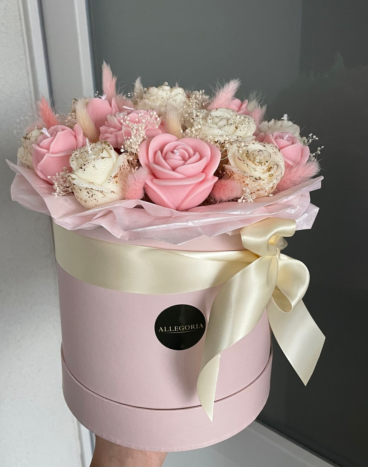 FLOWER BOX L - ROSE