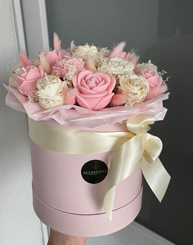 FLOWER BOX L - ROSE
