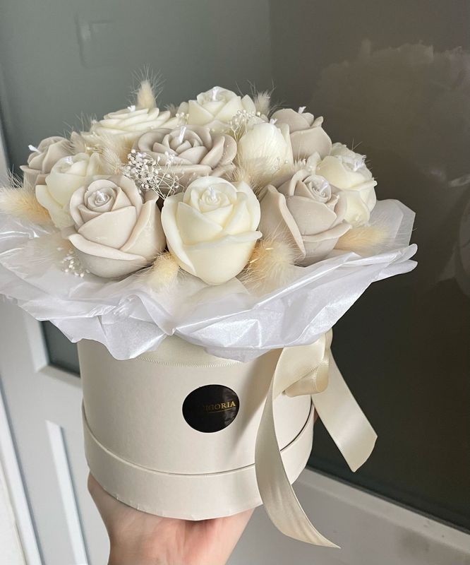 FLOWER BOX S - BEIGE