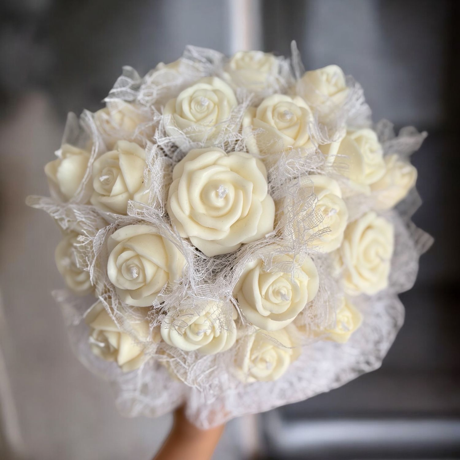 FLOWER BOX L - WHITE LACE