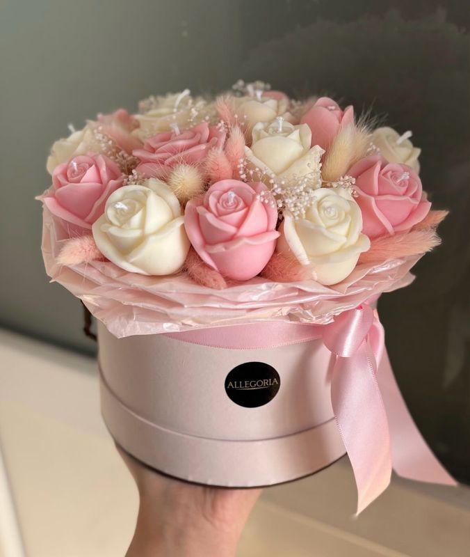 FLOWER BOX  M - ROSE