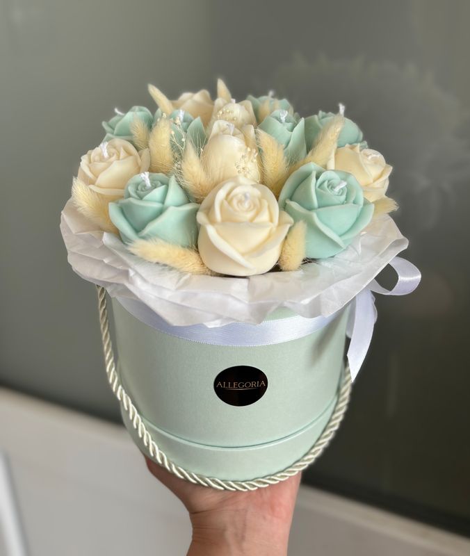 FLOWER BOX S - PISTACHIO