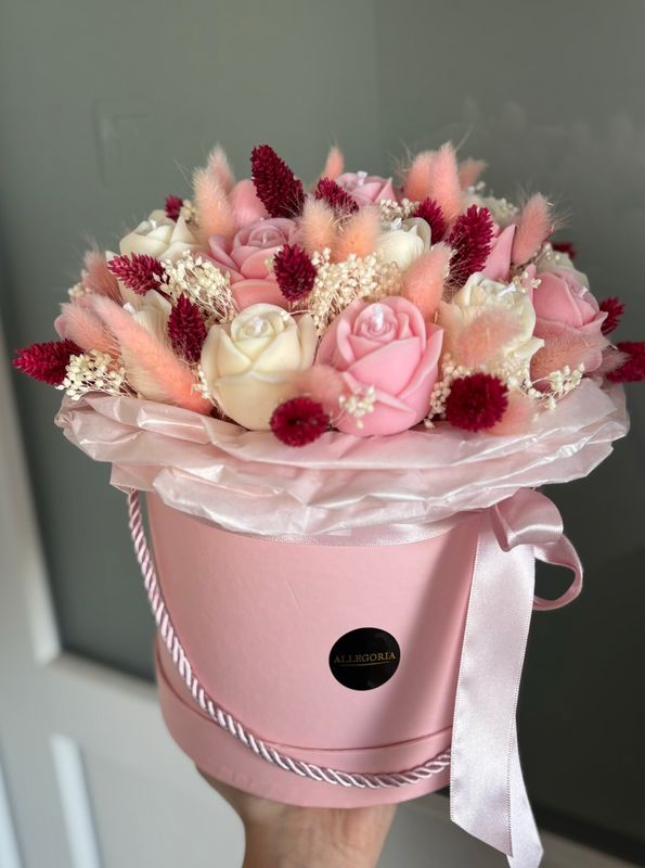FLOWER BOX L - PINK
