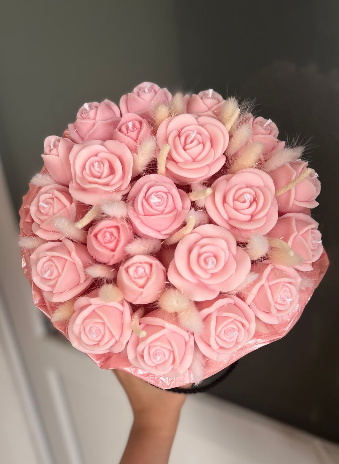 FLOWER BOX L - PINK/BLACK