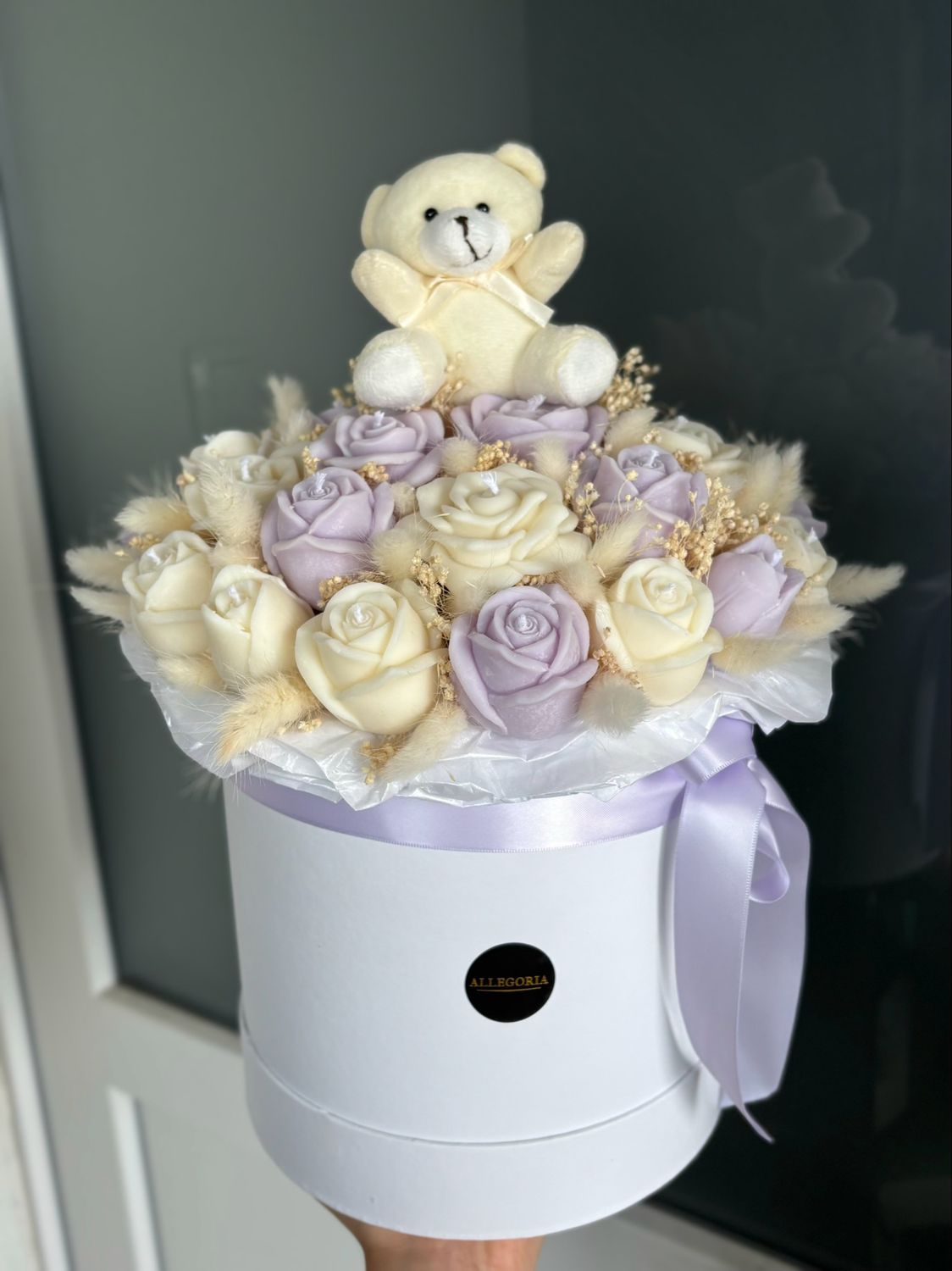 FLOWER BOX L - LILA