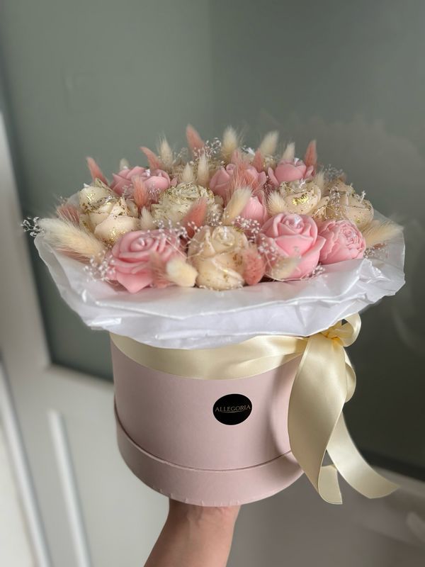FLOWER BOX L - ROSE