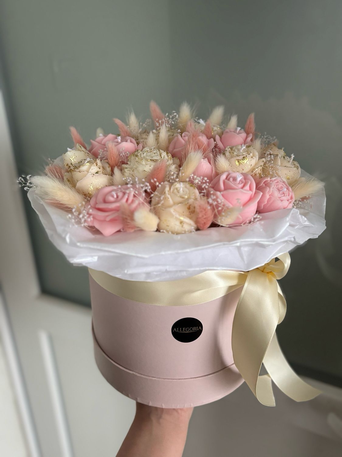 FLOWER BOX L - ROSE