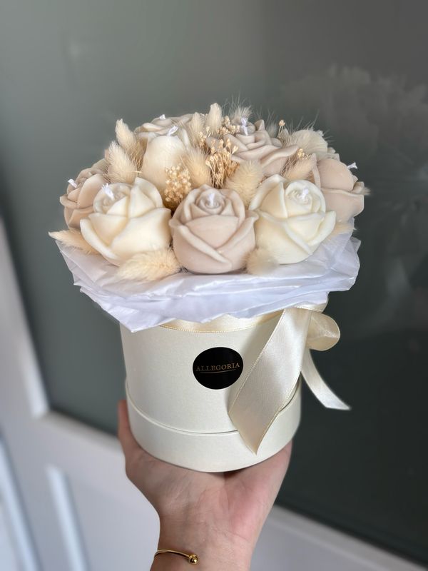 FLOWER BOX S - BEIGE