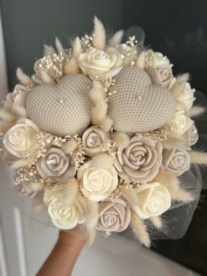 FLOWER BOX L - BEIGE TIL