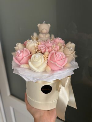 FLOWER BOX S - ROSE BEIGE