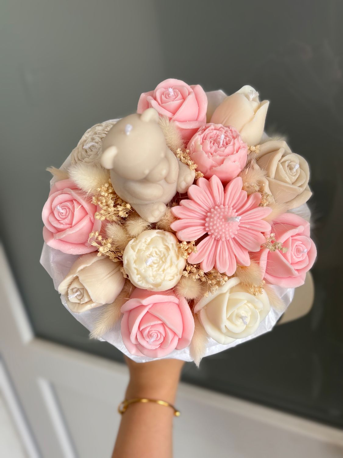 FLOWER BOX S - ROSE BEIGE