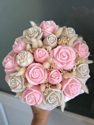 FLOWER BOX M - ROSE BEIGE