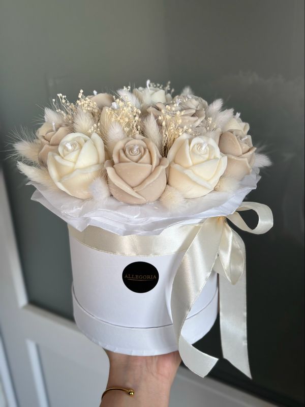 FLOWER BOX - M BEIGE