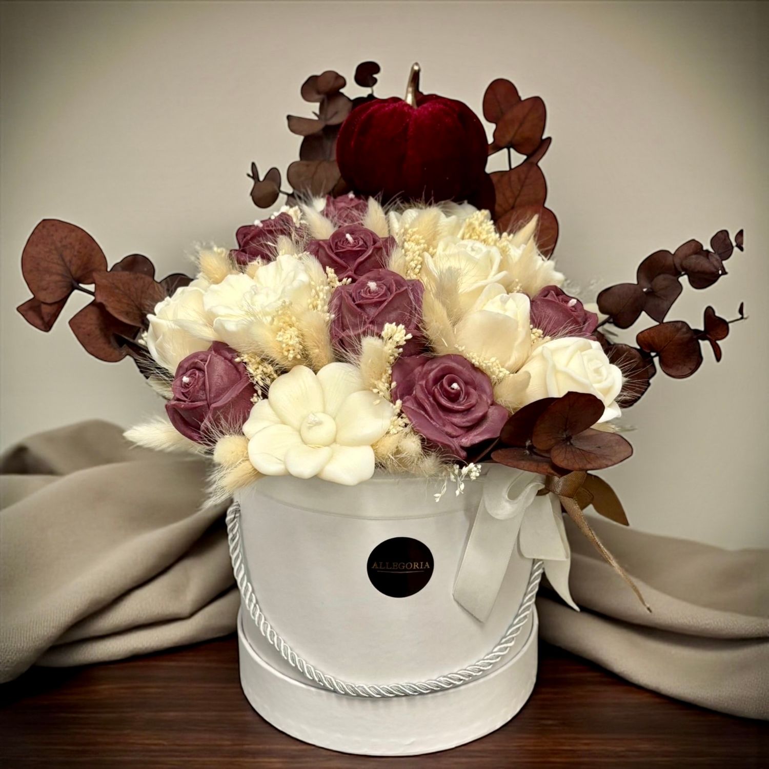 FLOWER BOX - BURGUNDY