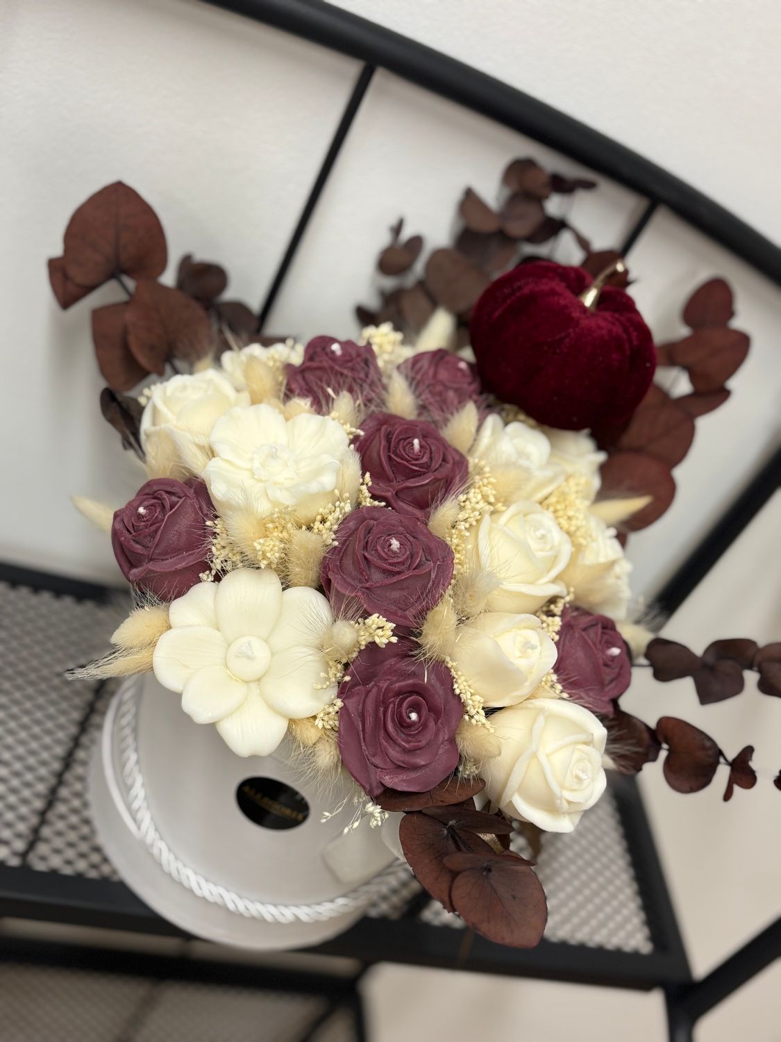 FLOWER BOX - BURGUNDY