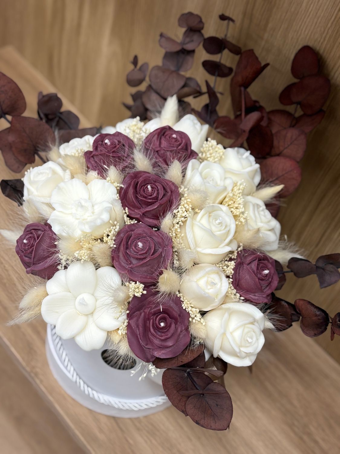 FLOWER BOX - BURGUNDY