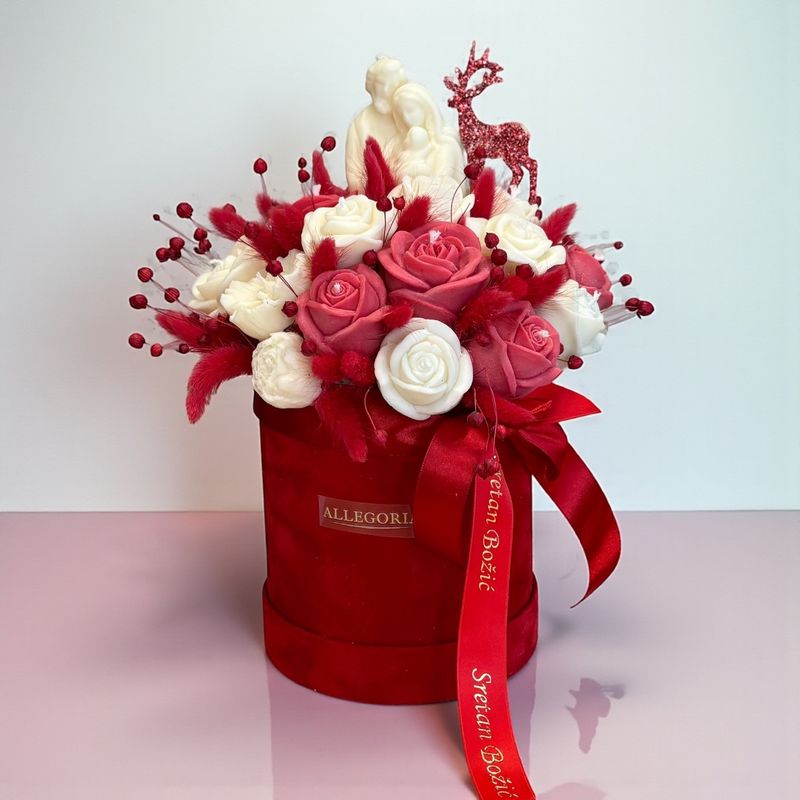 FLOWER BOX - VELVET RED