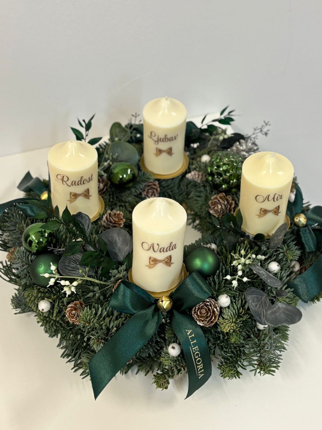 Adventski vjenčić FRESH GREEN