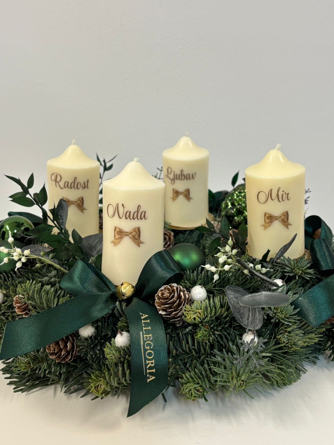 Adventski vjenčić FRESH GREEN