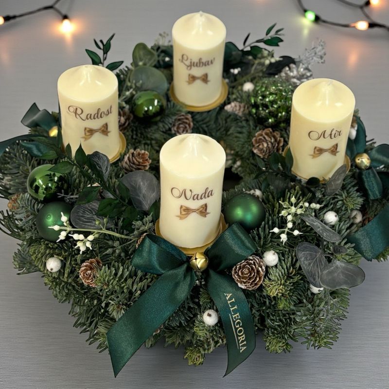 Adventski vjenčić FRESH GREEN