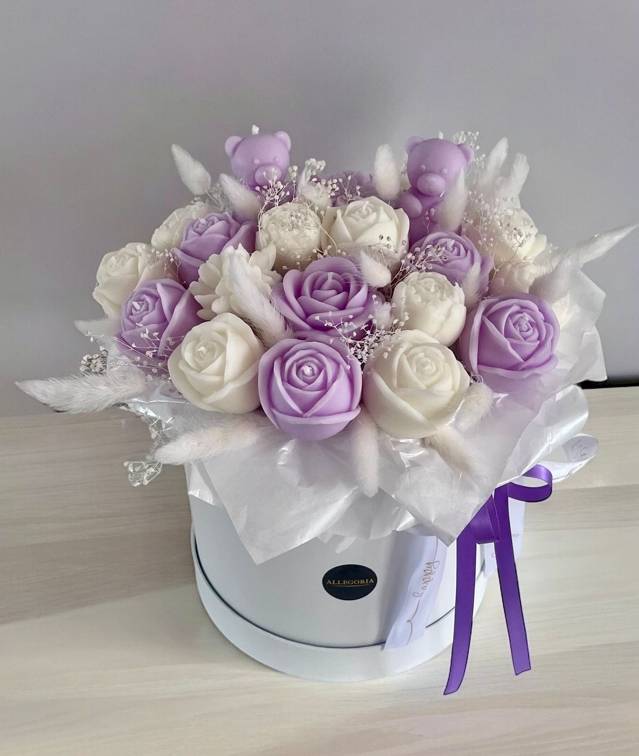 FLOWER BOX L - LILA